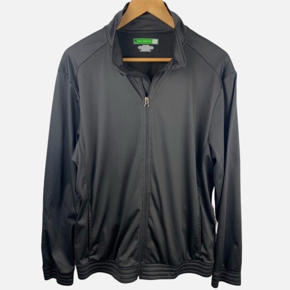 Tek Gear 1/2 Zip Men’s Gray Pullover Long Sleeve Shirt